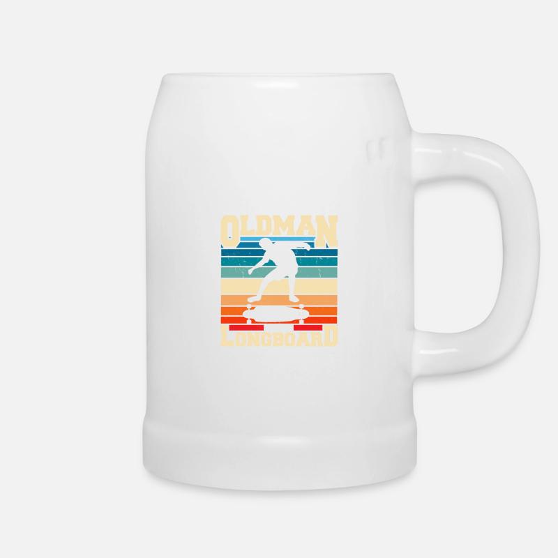 Longboard - Beer Mug - white
