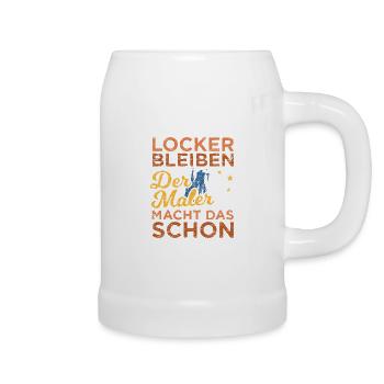 Maler - Bierkrug - Weiß - Rechts