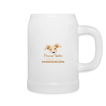 Greyhound, dog , whippet - Beer Mug - white - Right