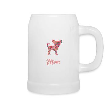Cadeau drôle de propriétaire de chien de maman de chien de chihuahua - Chope en céramique - blanc - Droite