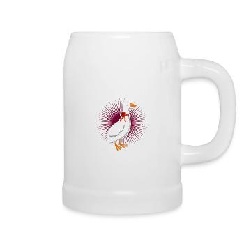 Entenmama Enten Mama Ententeich Laufente Mutter En - Bierkrug - Weiß - Rechts