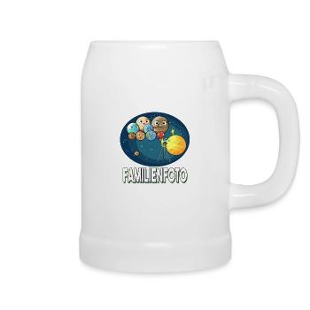 Foto Sonnenystem Planeten Planet Familienfoto - Bierkrug - Weiß - Rechts