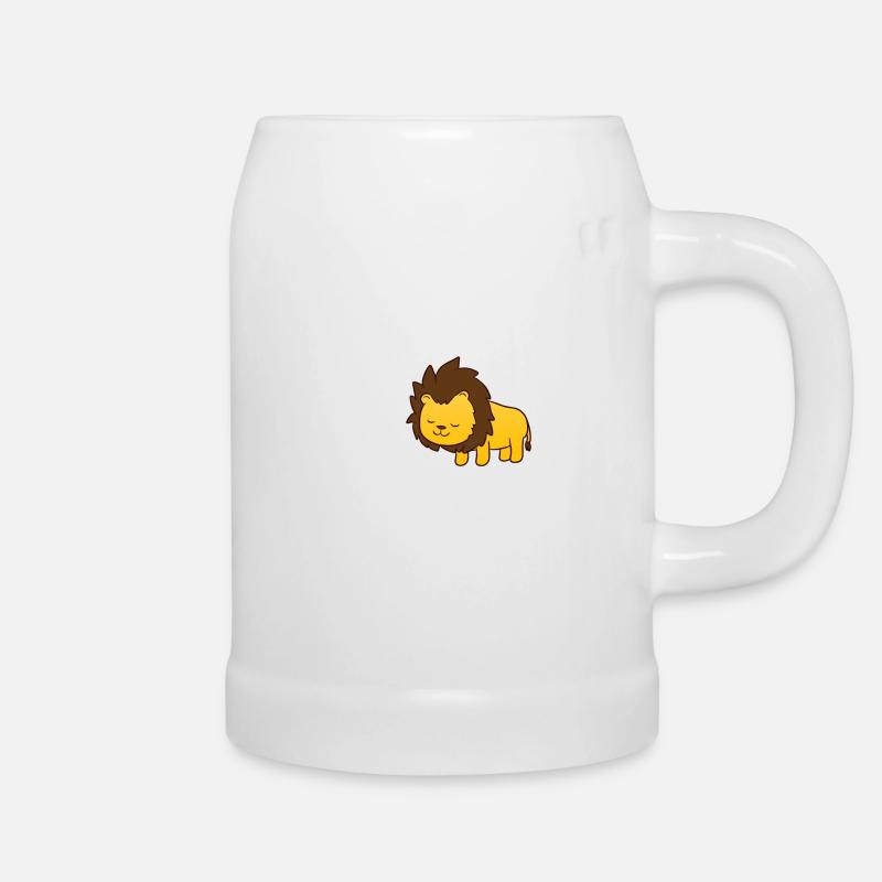 Babylöwe - Bierkrug - Weiß