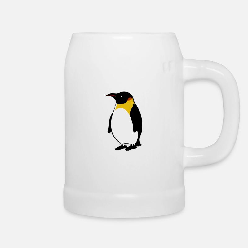 Pinguin - Bierkrug - Weiß