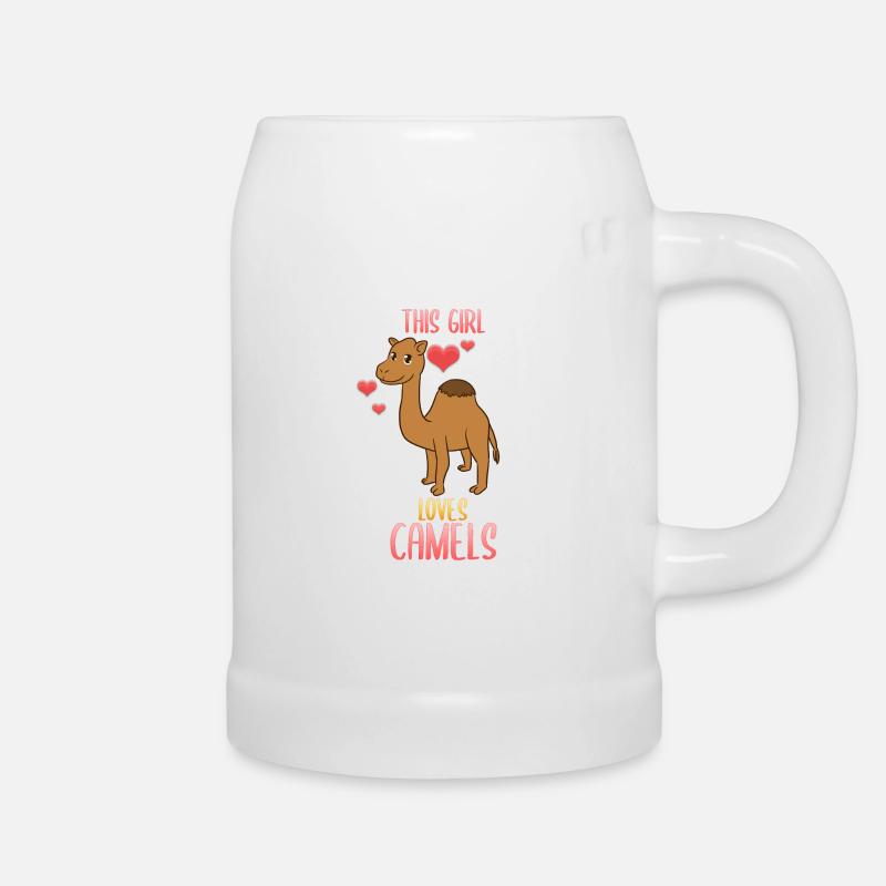 Camel lovers camel - Beer Mug - white