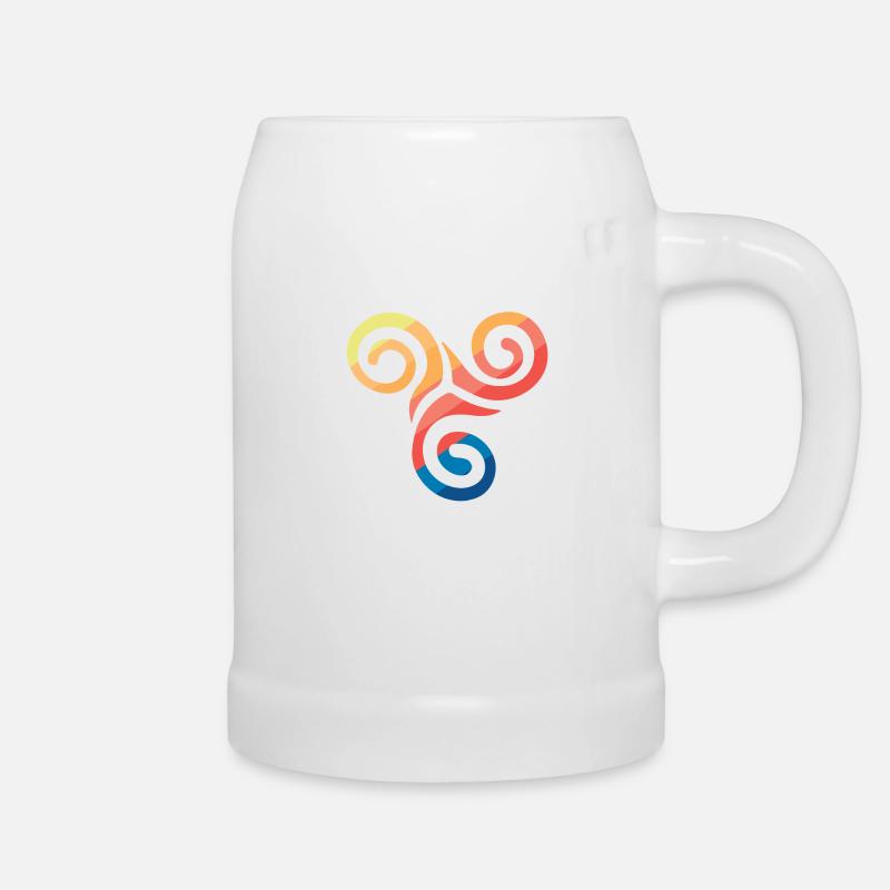 Keltisches symbol - Bierkrug - Weiß