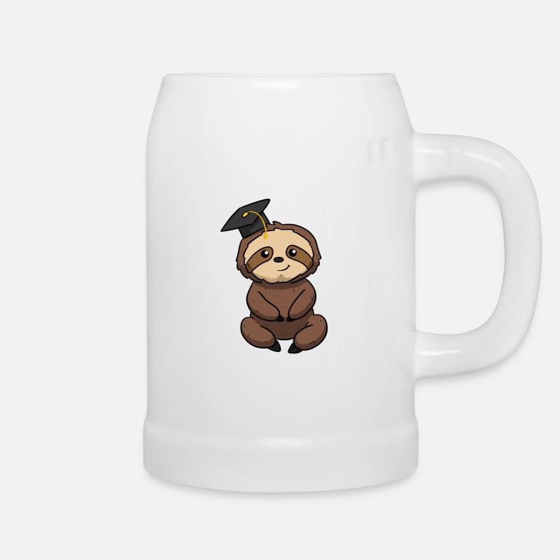 Graduation Sloth - Bierkrug - Weiß