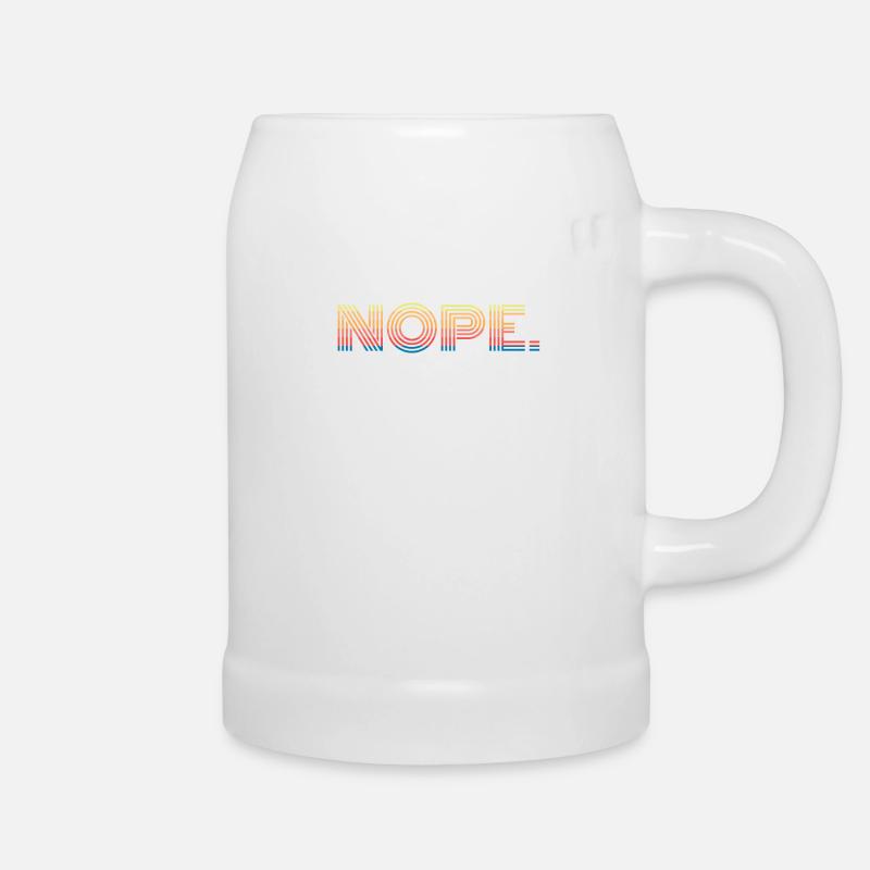 Nope, Not Today. - Bierkrug - Weiß