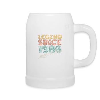Vintage 1986 - Bierkrug - Weiß - Rechts