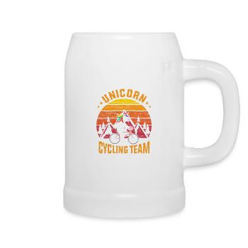 Unicorn Cycling Team - Beer Mug - white - Right
