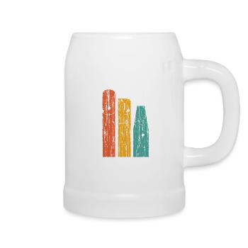 Grandpa high 3 triple grandpa - Beer Mug - white - Right