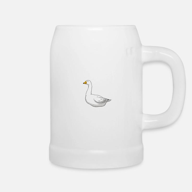 Gans - Bierkrug - Weiß
