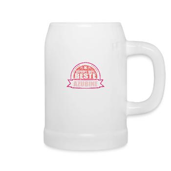 Geprüft 100% Beste Azubine - Bierkrug - Weiß - Rechts