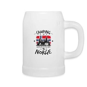 Camping Adventure - Norge - Norway - Chope en céramique - blanc - Droite