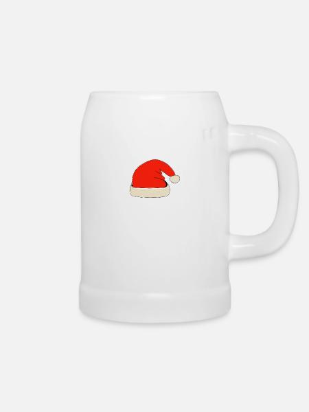 Chapeau de Père Noël de Noël - Chope en céramique - blanc