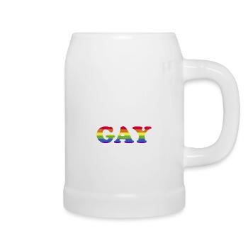 Move I’m Gay LGBT Drôle LGBTQ Rainbow Rengain - Chope en céramique - blanc - Droite