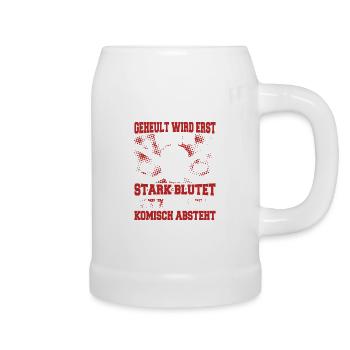Eishockey Geschenke - Eishockey - Bierkrug - Weiß - Rechts