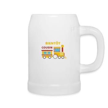 Bientôt Cousin Loco - Bierkrug - Weiß - Rechts