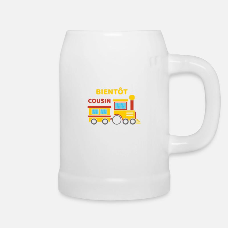 Bientôt Cousin Loco - Bierkrug - Weiß