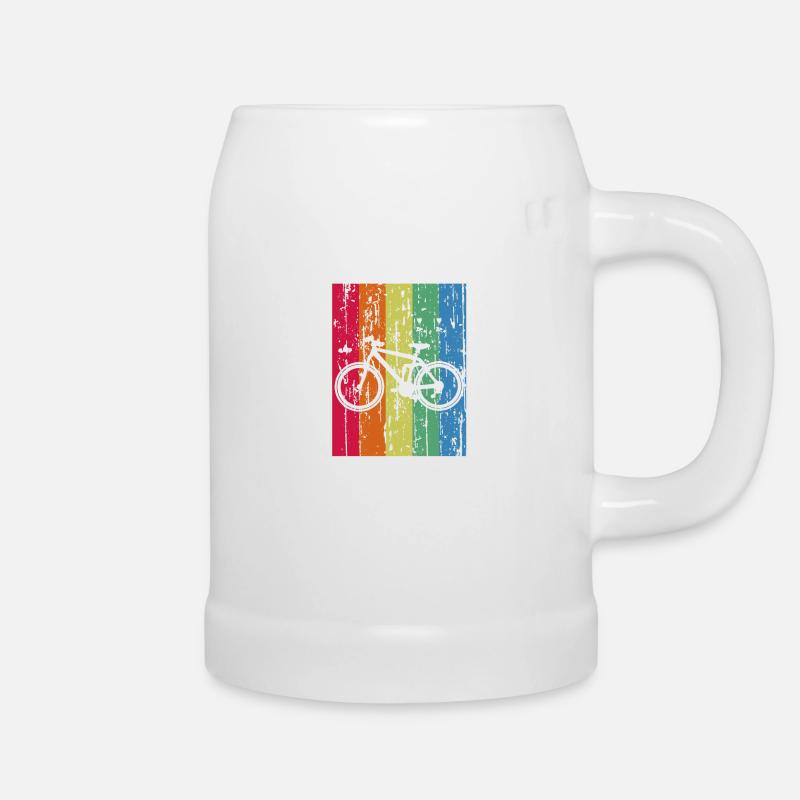 Fahrrad - Bierkrug - Weiß