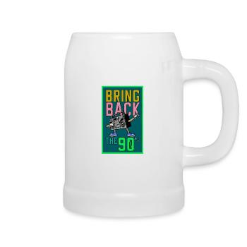 90er jahre 90er jahre Kostüm 90er Outfit 90er Mode - Bierkrug - Weiß - Rechts