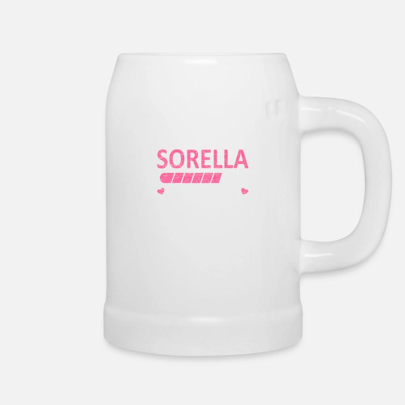 Presto Sorella - Bierkrug - Weiß