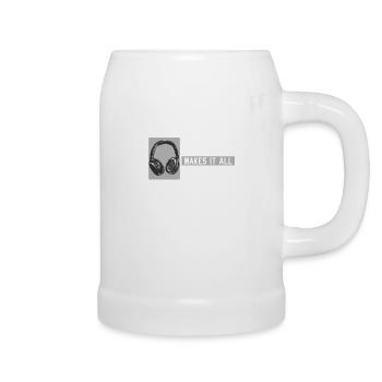 Musik Musiker Geschenke Musik Kopfhörher - Bierkrug - Weiß - Rechts