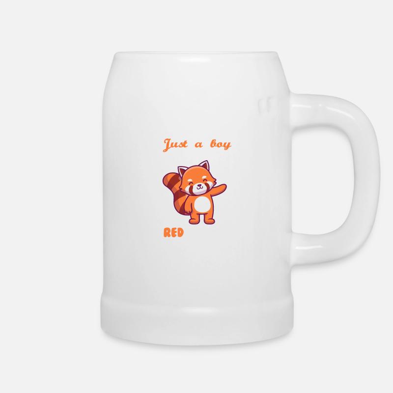 Roter Panda - Bierkrug - Weiß