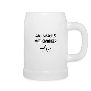 Nachwuchs Mathematiker Geschenk Geburt Baby Mathe - Bierkrug - Weiß - Rechts
