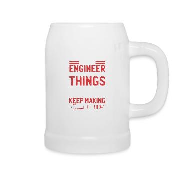Engineer Gift - Engineer - Beer Mug - white - Right