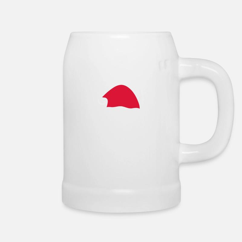 Santa Claus hat - Beer Mug - white