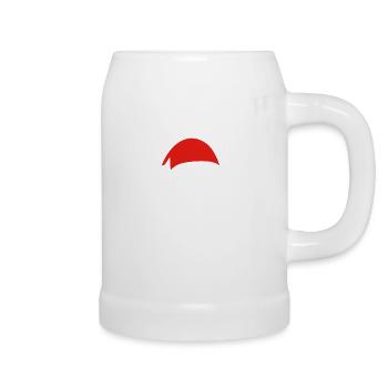 Bonnet de Noel Noël - Chope en céramique - blanc - Droite