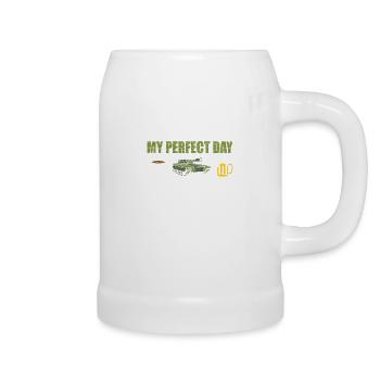 Panzer Panzerfahrer Bundeswehr Army - Beer Mug - white - Right