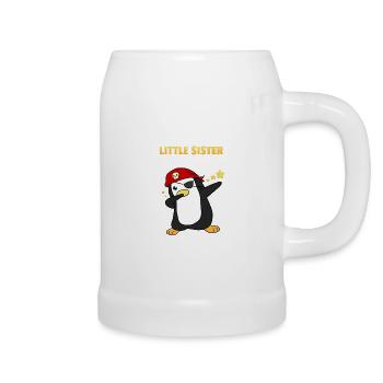 J'ai une petite soeur grand frère - Chope en céramique - blanc - Droite