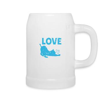 Yoga Yoga Women Yoga outfit Yoga sayings - Beer Mug - white - Right