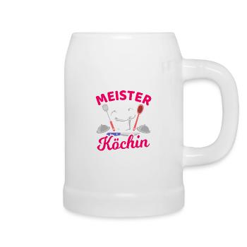 Meisterköchin Kochen Köchin Sterneköchin Küche - Bierkrug - Weiß - Rechts