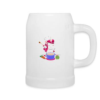 La licorne Cuisine - Chope en céramique - blanc - Droite