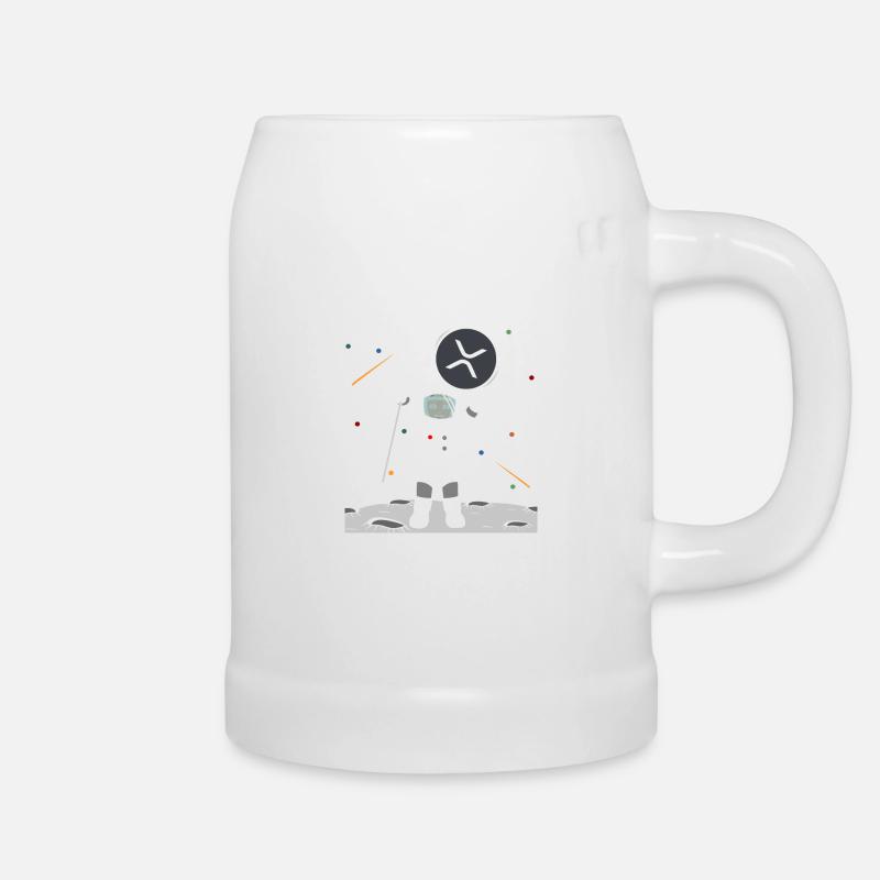 Moon XRP - Beer Mug - white