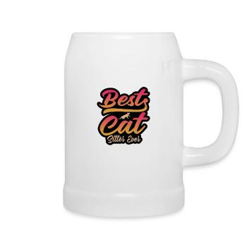 Chat chaton dictons drôles cadeau pour animaux de compagnie - Chope en céramique - blanc - Droite