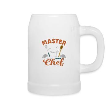 Master Chef Cooking Funny Cook - Beer Mug - white - Right