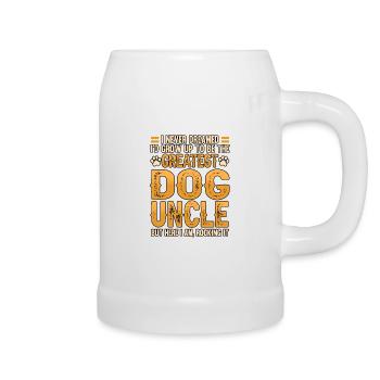 Chien oncle papa père drôle disant cadeau - Chope en céramique - blanc - Droite