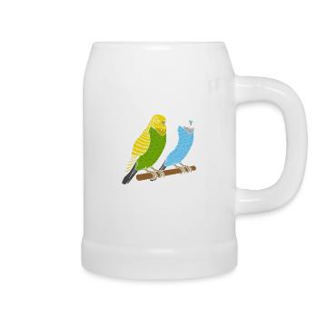 Budgies - Beer Mug - white - Right