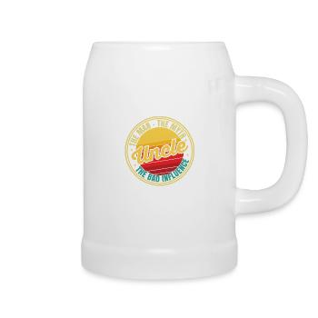 Best uncle - Beer Mug - white - Right