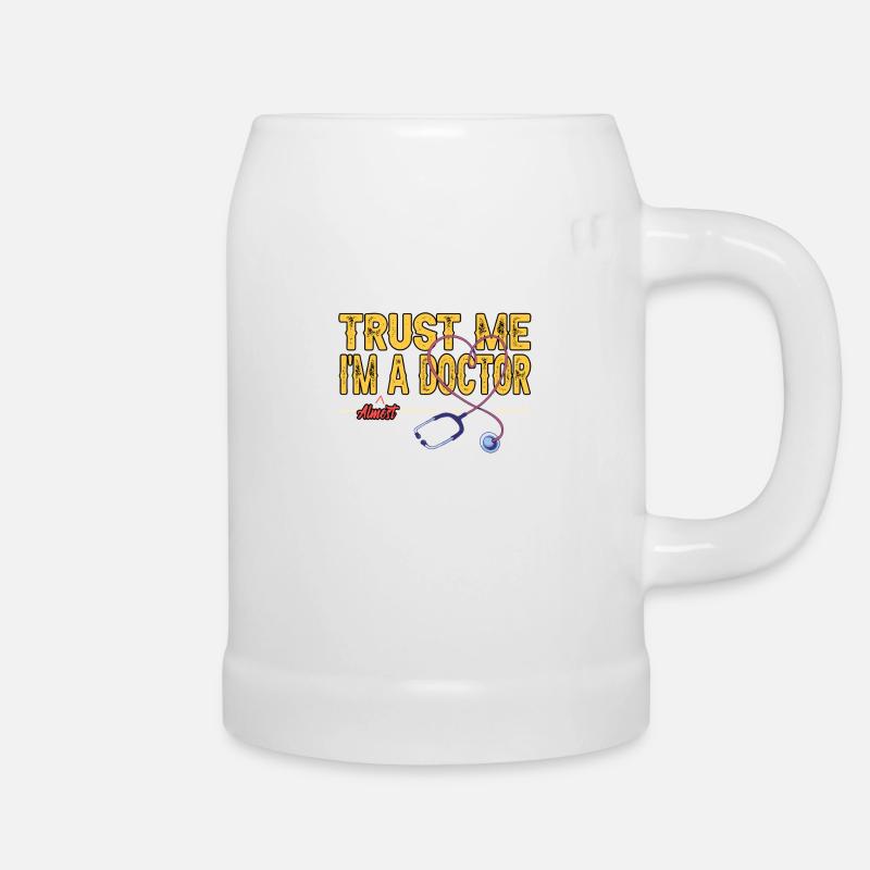 Doktor Allgemeinmediziner Arzt Lustig Geschenk - Bierkrug - Weiß