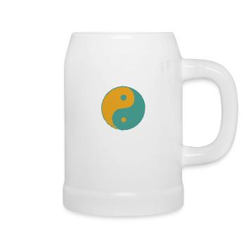 Tai Chi Chuan Yin Yang - Bierkrug - Weiß - Rechts