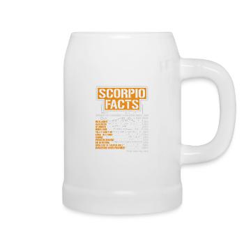 Sternzeichen Skorpion - Bierkrug - Weiß - Rechts