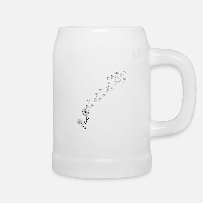 Löwenzahn Pusteblume - Bierkrug - Weiß