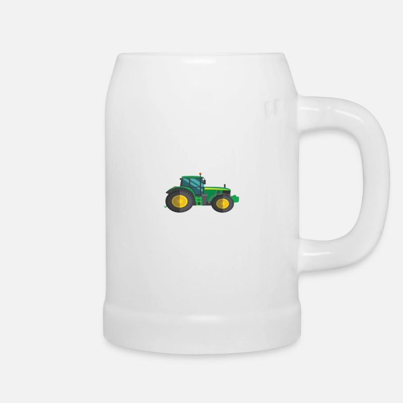 Ich Bin Ein Traktor-Opa, Nur Viel Cooler - Bierkrug - Weiß