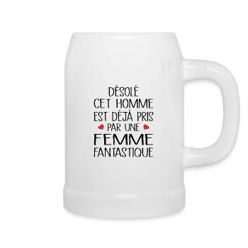 Désolé cet Homme est déjà Pris - Chope en céramique - blanc - Droite