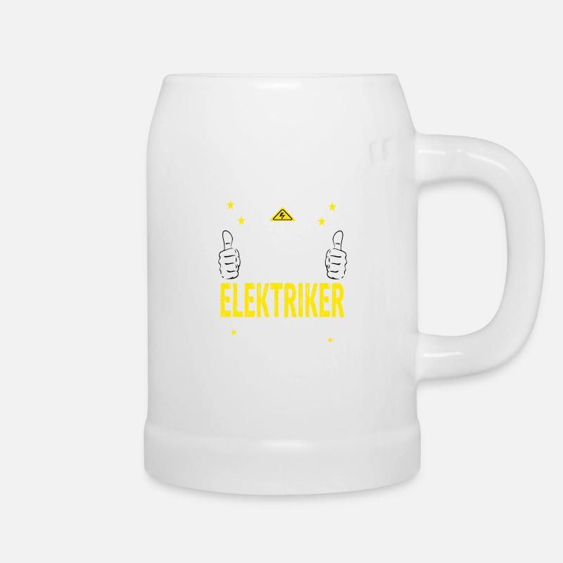 So Sieht ein Richtig Cooler Elektriker Aus - Bierkrug - Weiß
